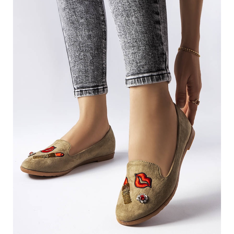 Hillcrest gröna dekorativa ballerinor 1