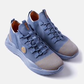 Blå Big Star sneakers för män LL174280 2