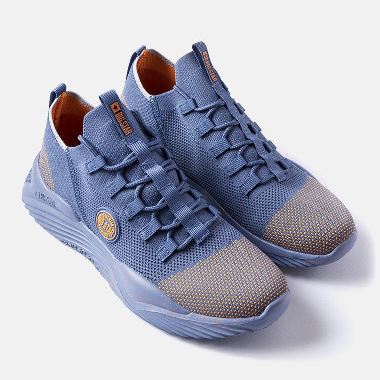 Blå Big Star sneakers för män LL174280 2