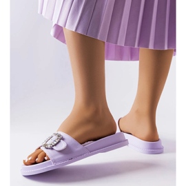 Lila reglage dekorerade med Griegsvei zirkoner purpur 2