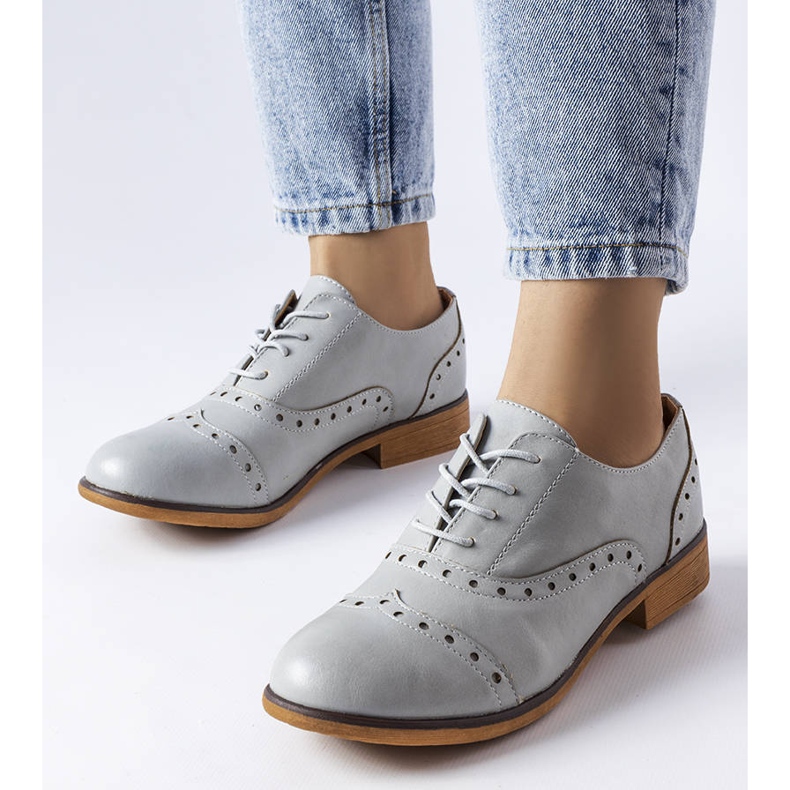 BM Grå LS5379 Taupe brogues 1