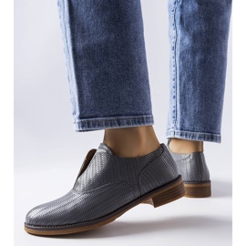 Grå LS5379 Taupe brogues 1