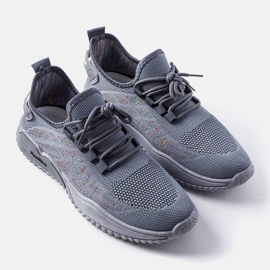 Gråa herrsneakers från James 1