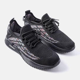 Svarta herrsneakers från James 1