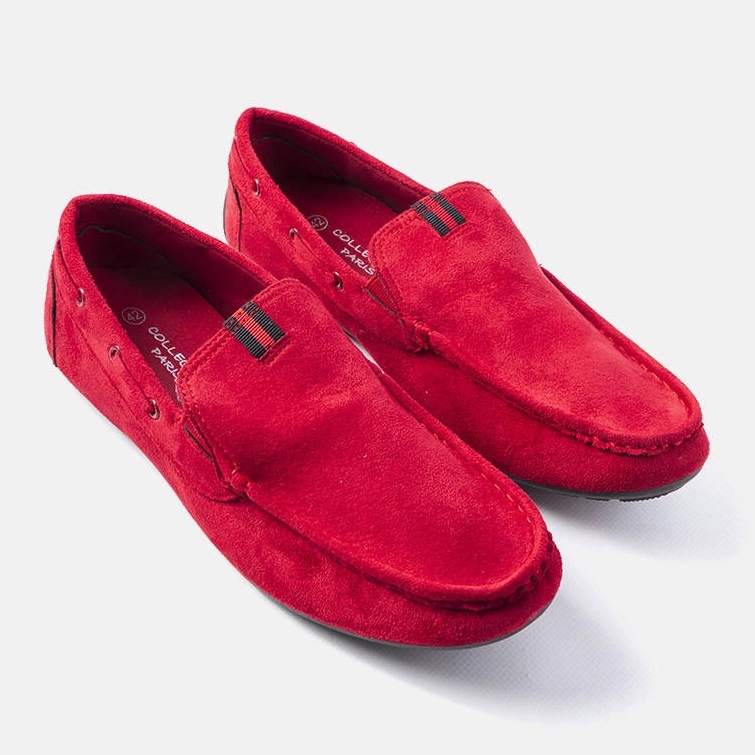 Nashville röda loafers för män 1