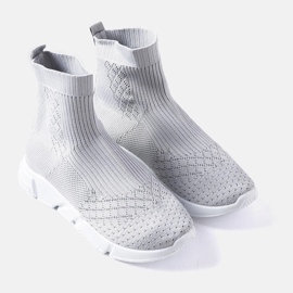 Gråa sneakers med ovandel från Olot 1