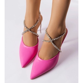Rosa Drainer sandaler med klack 2