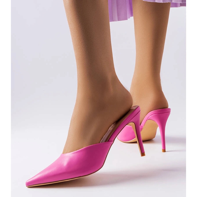 Rosa Drainer sandaler med klack 1