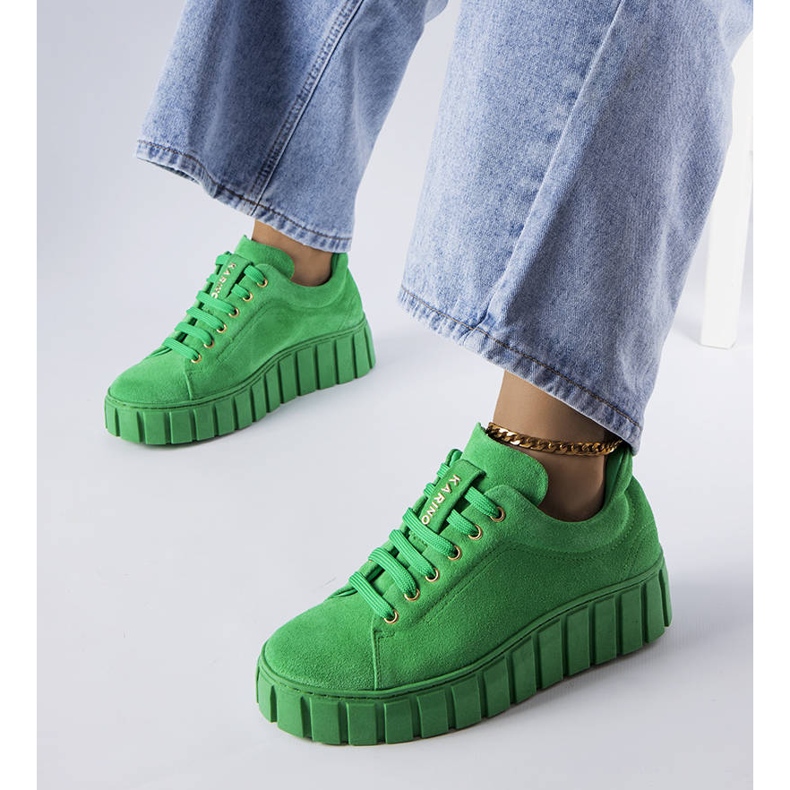 Karino gröna mockaskor 1