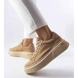 Karino beige mockaskor 1