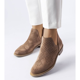 BM Karino bruna genombrutna läderstövlar 1