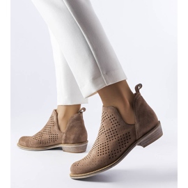 BM Karino bruna genombrutna läderstövlar 2