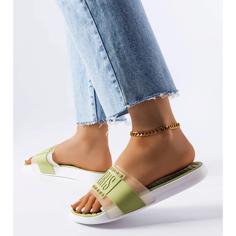 Gröna gummitofflor från Paris 1