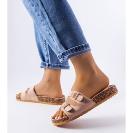 Goodin Beige rutschkanor med korksula från Cincinna 2