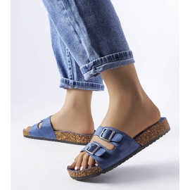 Marinblå rutschkanor med en Cincinna korksula 2