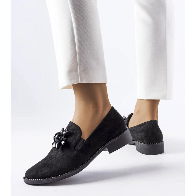 Svarta skor med kristaller från Jarvisville 1