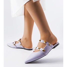 Lila rutschkanor med dubb från Ruckman violett 1