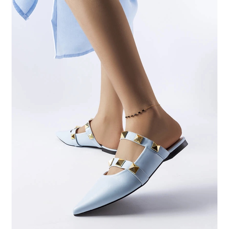 Blåa dubbade sandaler från Ruckman 1