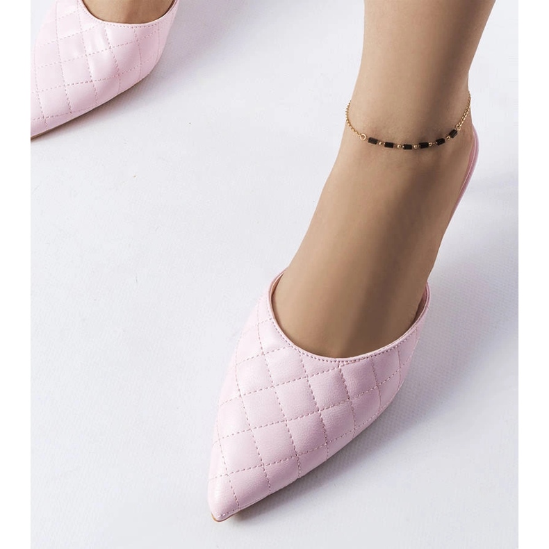 Rosa quiltade flipflops från Lambert 1