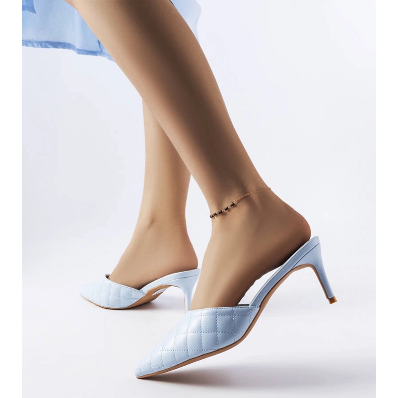 Blå quiltade flipflops från Lambert 1