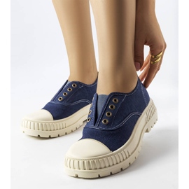 Marinblå sneakers från Walton 1