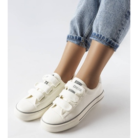 Vita sneakers med kardborre Big Star LL274A203 1