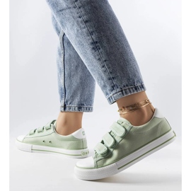 Gröna kardborre sneakers Big Star LL274A202 1