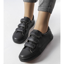 Svarta kardborre sneakers Big Star LL274A206 1