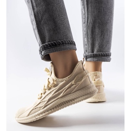 Beige sneakers från Big Star LL274714 1