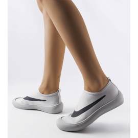 Gråa elastiska sneakers från Stover 1