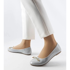 Lakewood grå lackade ballerinor 1