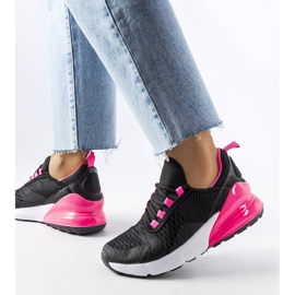 BM Court sneakers i svart och rosa 2
