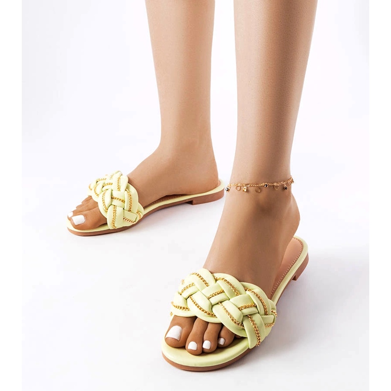 Gröna eleganta tofflor från Correra 1