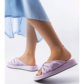 Lila kilasandaler från Hog purpur 2