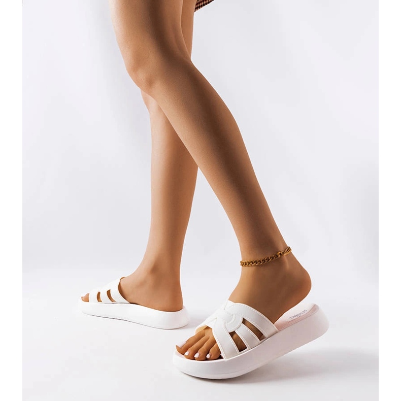 Coudert vita gummitofflor 1