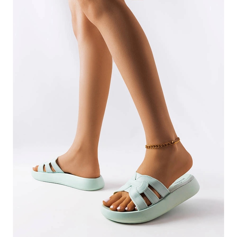 Coudert blå gummitofflor 1