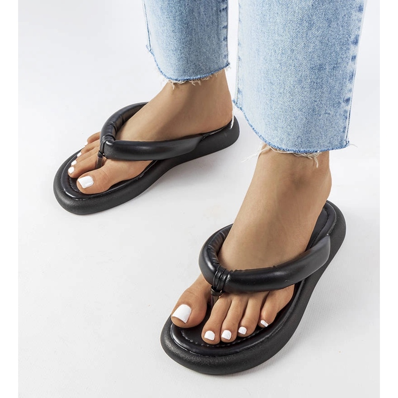 Smithfield svarta chunky flip-flops 1