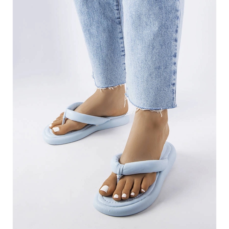 Smithfield blå chunky flip-flops 1