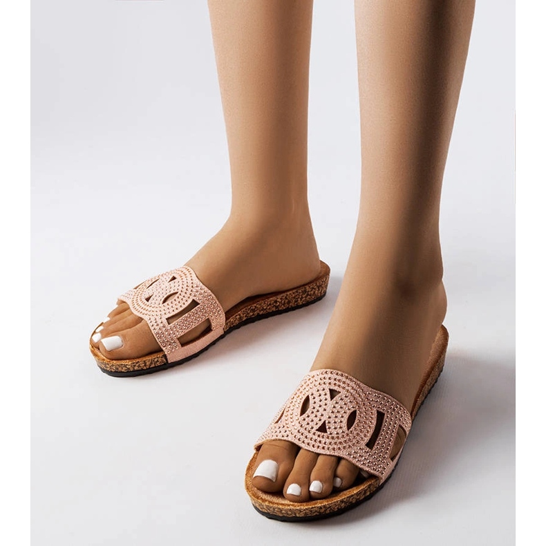 Rosa rutschbanor dekorerade med Lagacé-strålar 1