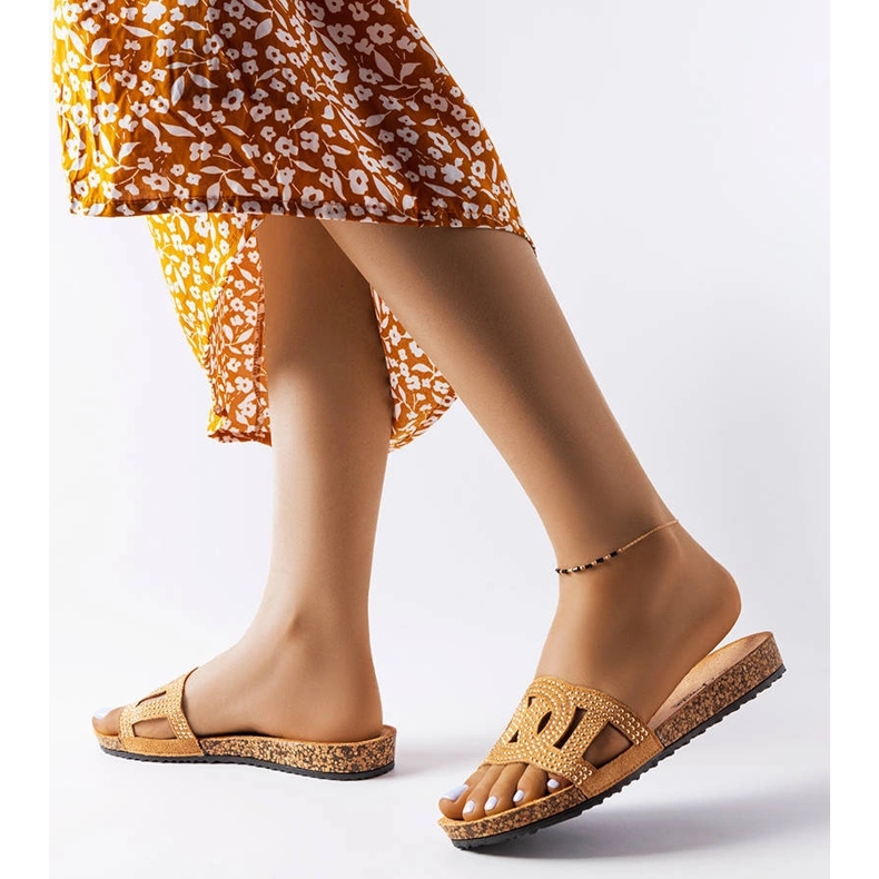 Bruna rutschbanor dekorerade med Lagacé-strålar 1