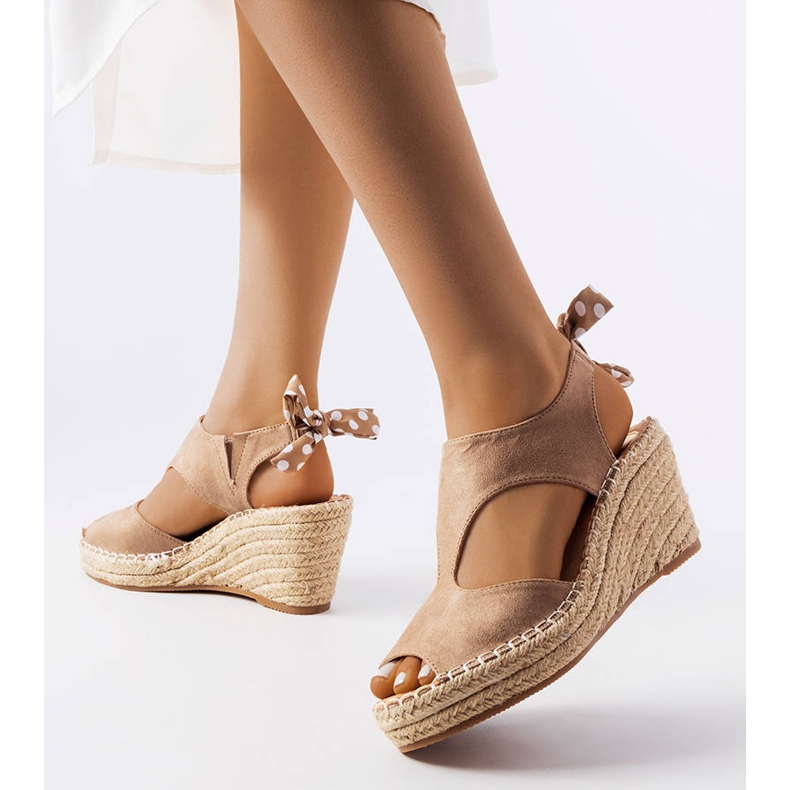 Bruna espadriller från Dumoulin beige 1
