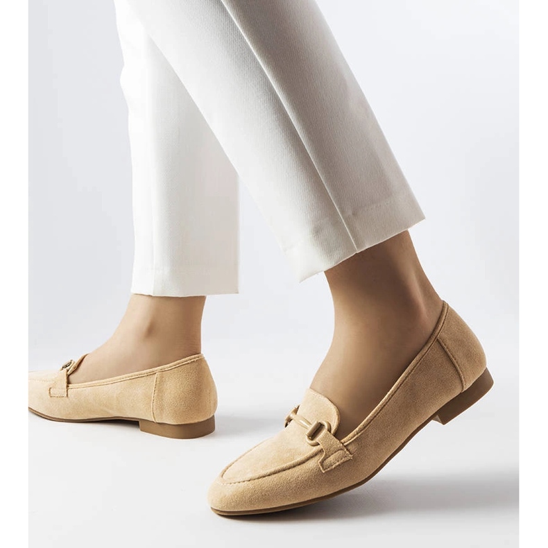 Beige loafers dam från Hinkle 1