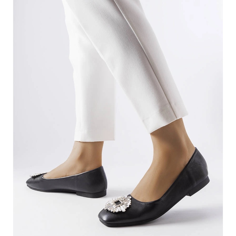 BM Svarta strass loafers från Hillview 1