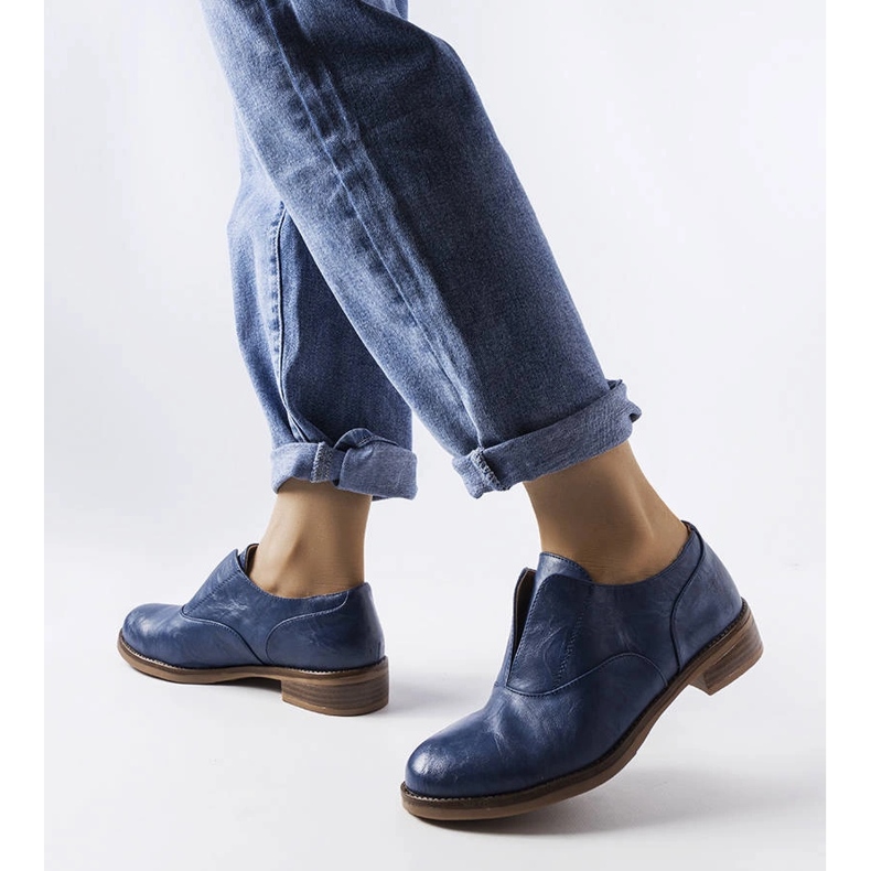 Blå LS5379 Taupe skor 1