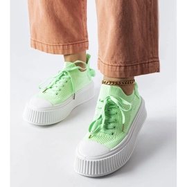 Gröna sneakers med smidig ovandel från Jardine 1