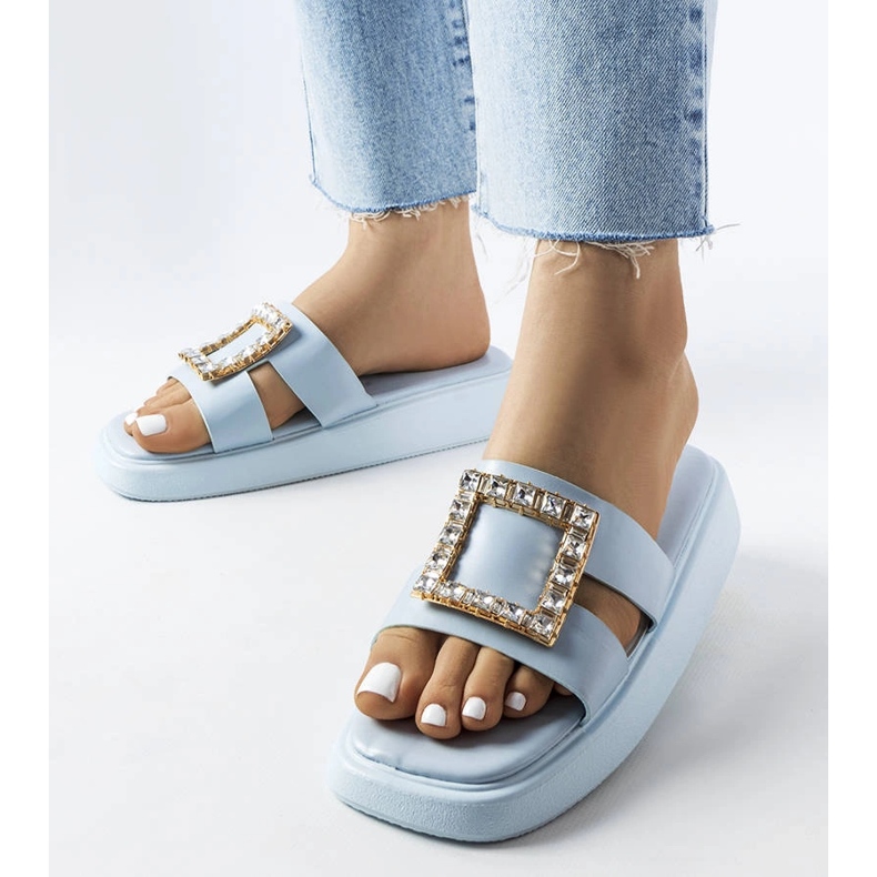 Fusbert blå strass reglage 1