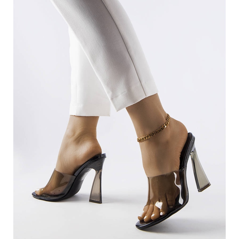 Svarta transparenta sliders från Clichy 1