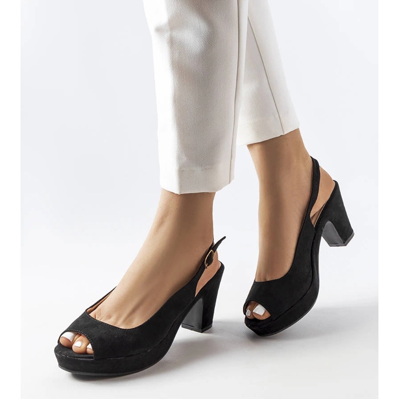 Svarta blocksandaler från Dionne 1