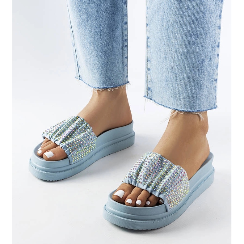 Blå reglage med cubic zirconia från Franet 1