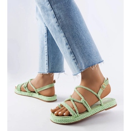 Gröna flätade sandaler från Burwell 1